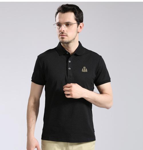 珠地純棉圓點(diǎn)男式Polo衫 時尚與舒適的完美結(jié)合